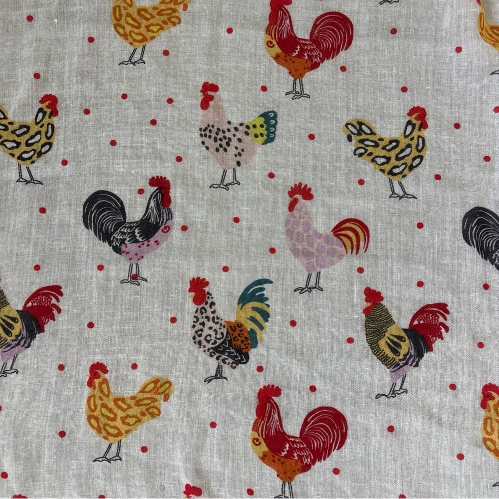 Colorful Rooster Print Scarf - Picture 8 of 12